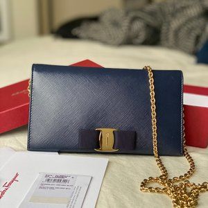 *NWT* Salvatore Ferragamo WOC Cross-Body Vara Bag